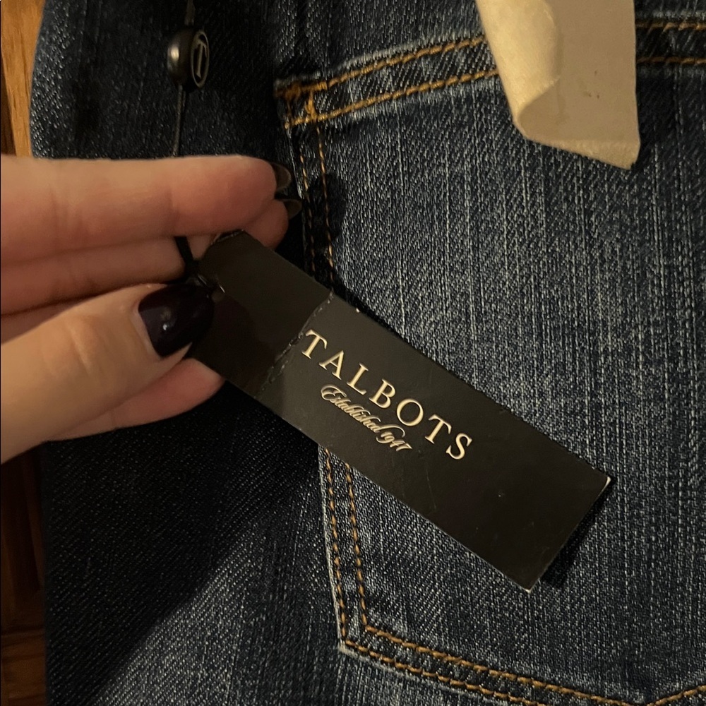 Talbots Dark Blue Straight Jeans - Picture 2 of 4
